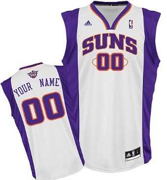 Men & Youth Customized Phoenix Suns White Jersey